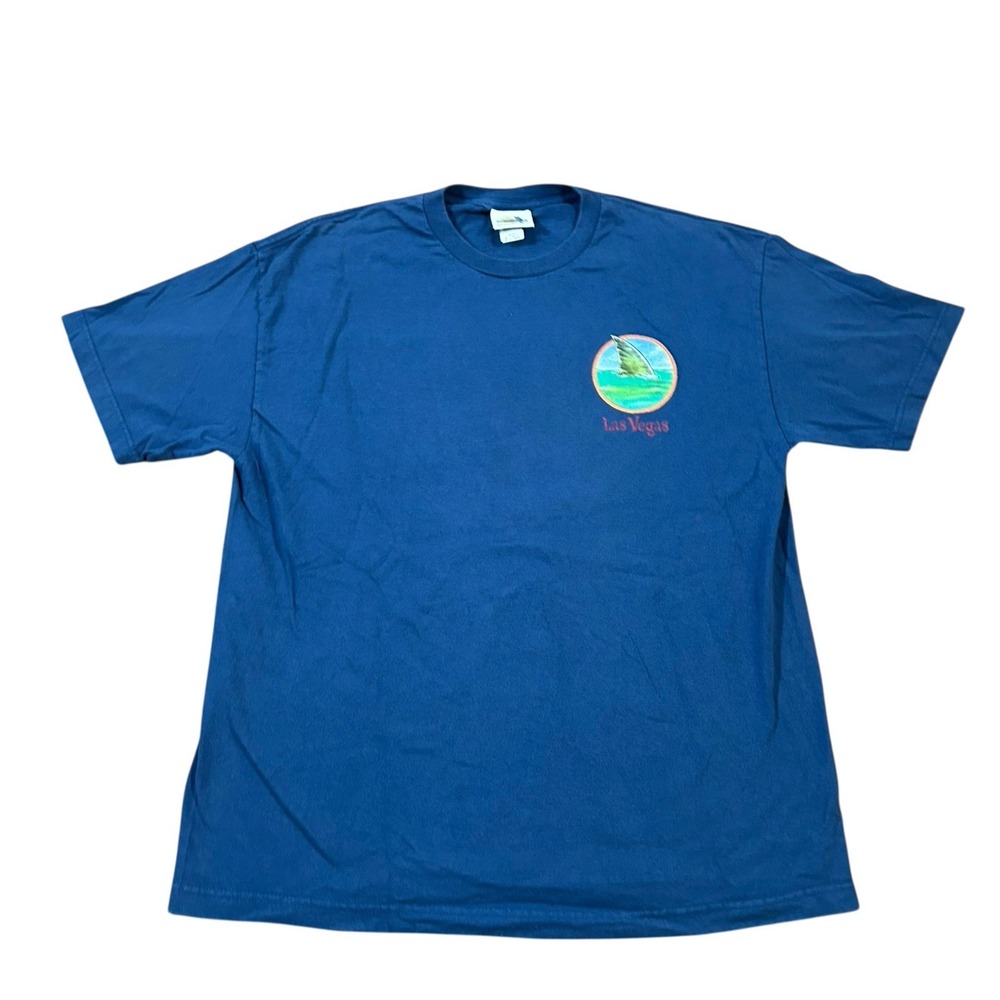 Jimmy Buffetts Margaritaville Las Vegas T-Shirt Adult XL Nevada Phins Up Blue - Picture 3 of 8